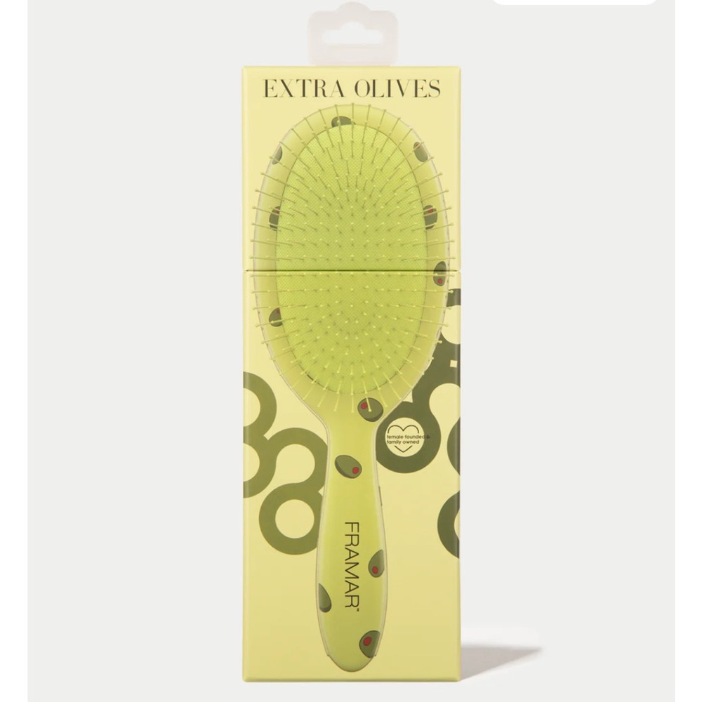 Framar Extra Olives Olive Green Hair Brush